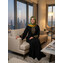 Yakma Desenli Dubai İpeği Ferace - Hafsa Sultan 2