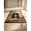 Premium Bambu İpek İran Seccade - Siyah Kiremit Kandilli Saray Serisi 125x80 cm 160 Tarak El İşçiliği Saçaklı